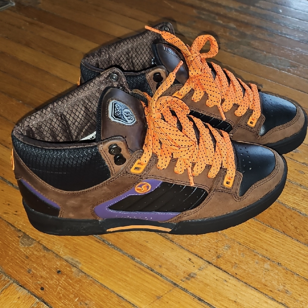 Mens Black High-Top Sneakers